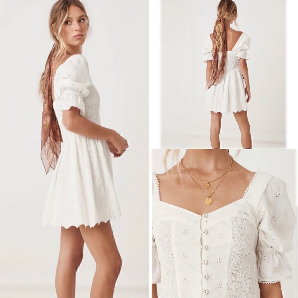 Spell Bo Mini Eyelet Dress Size M - Picture 11 of 14